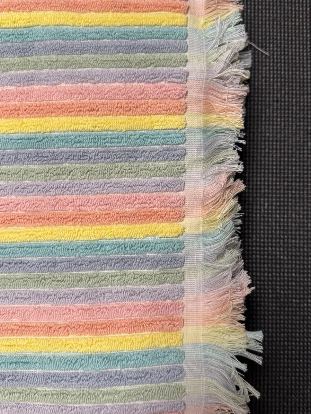 8pc Rachel Zoe RAINBOW STRIPES Summer Sun 2 Bath 2 Hand 4 Washcloths Towel Set